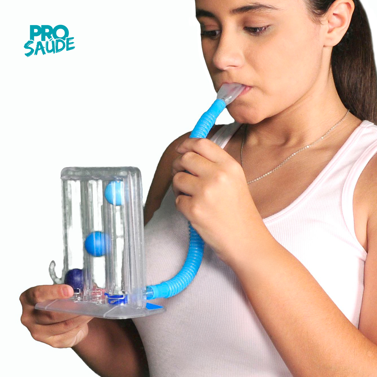 MANGUEIRA E BOCAL PARA RESPIRON AZUL