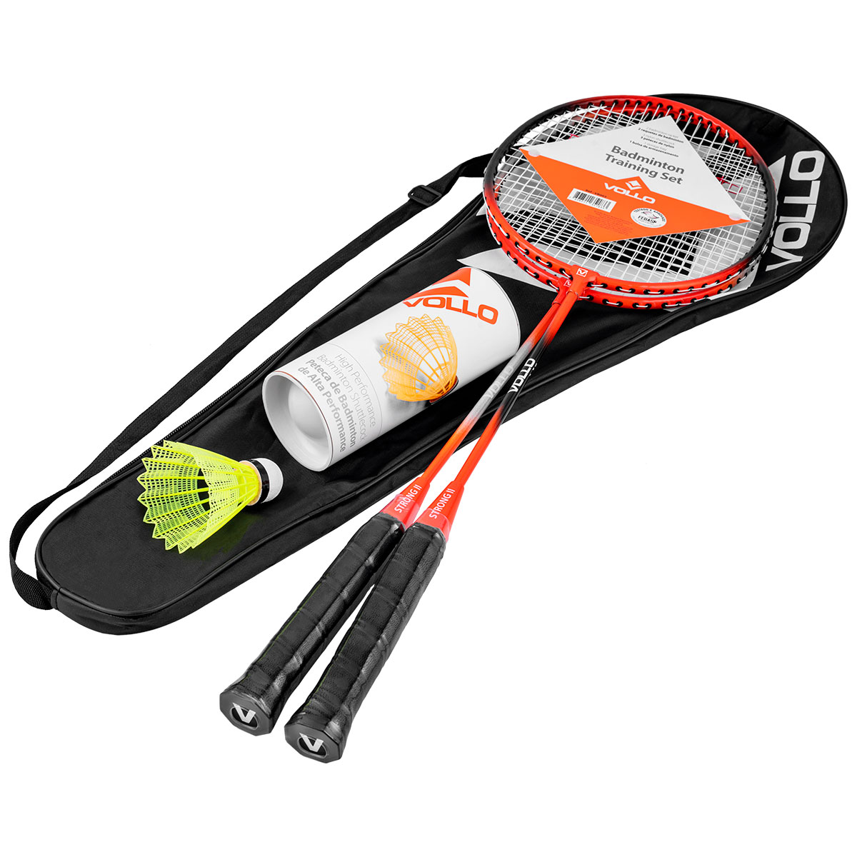 Kit Badminton com 2 Raquetes e 3 Petecas ...