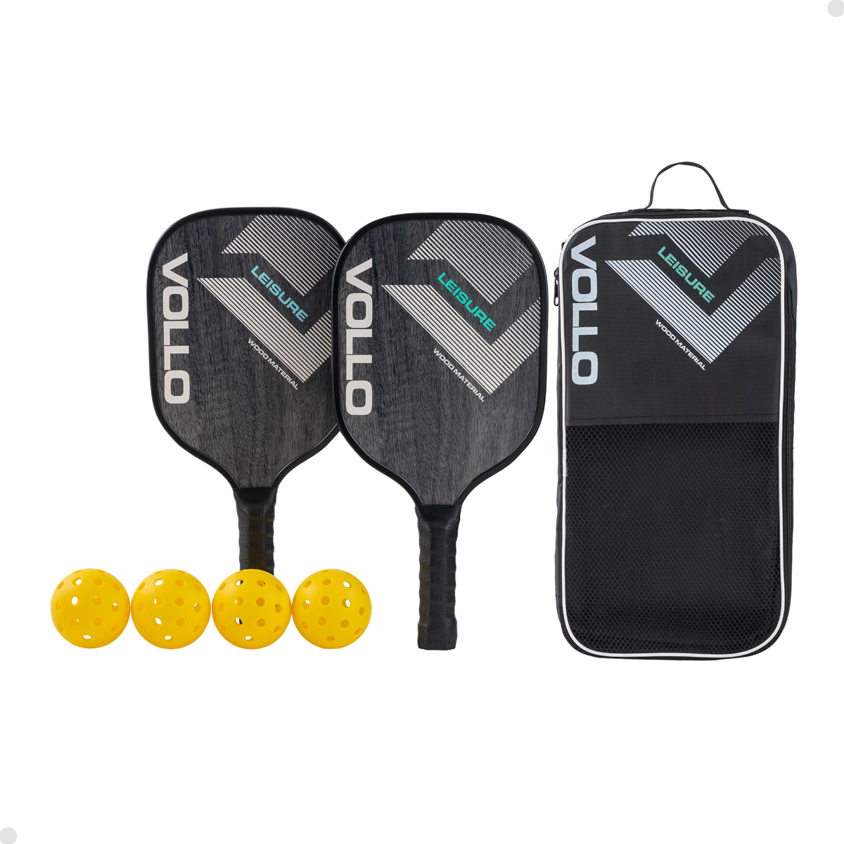 Kit Pickleball Lazer 2 Raquetes 4 Bolas e...